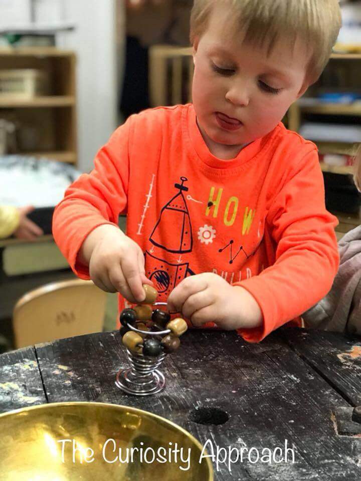 Boy concentrating